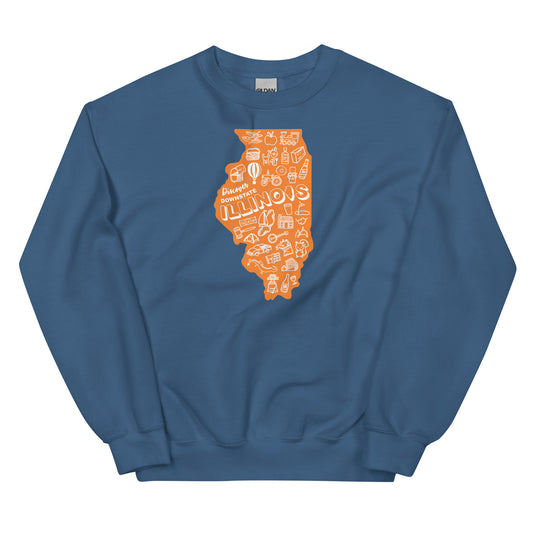 Downstate IL Crew Neck Sweatshirt