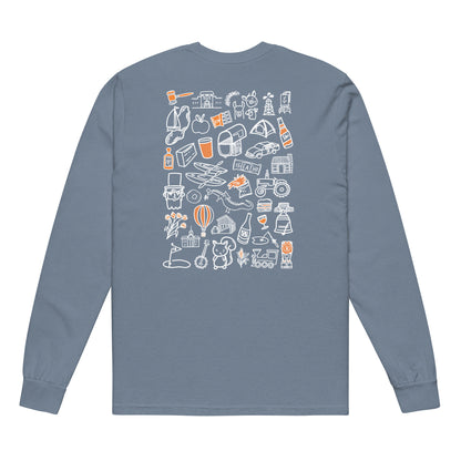 Comfort Colors Downstate IL Icon Long Sleeve Tee